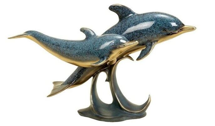 delfiny w formie amuletu miłości