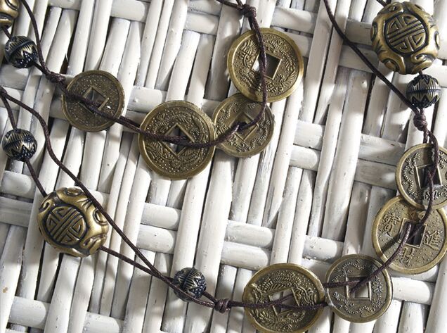 Chińskie monety jako amulet za pieniądze