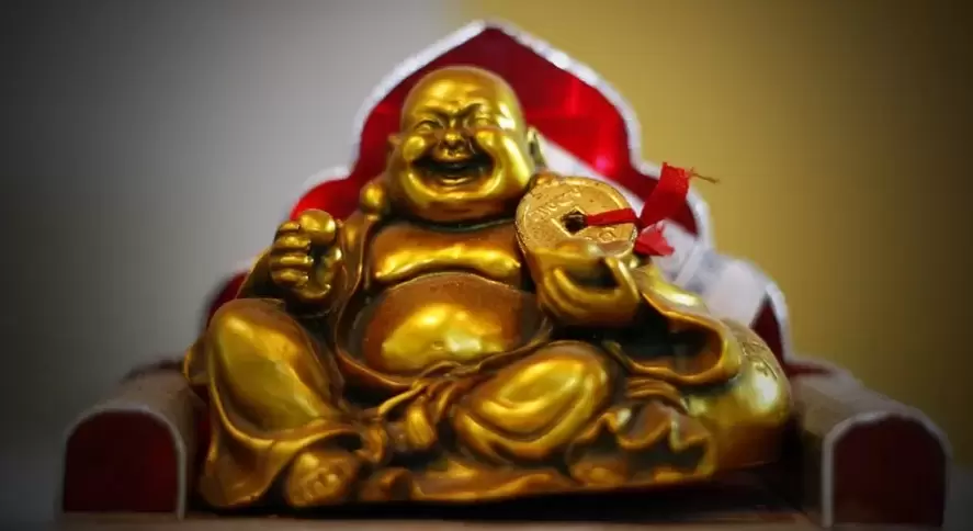 amulet powodzenia - śmiejący się Budda